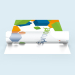 Avec blanc de soutien : motif opaque, autres surfaces transparentes