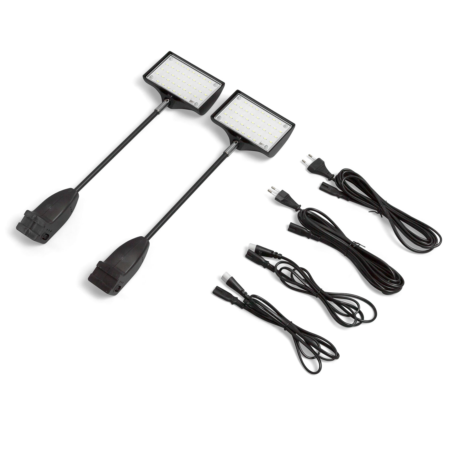 Spot LED noir, 20 W (lot de 2)