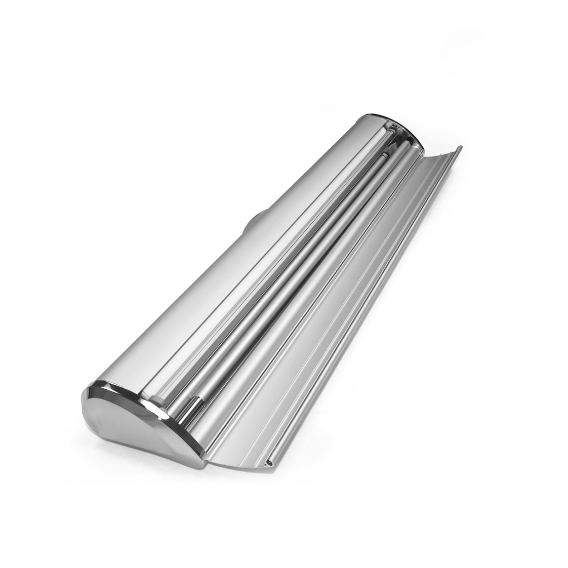 Enrouleur Roll Up Select, caisson aluminium rabattable