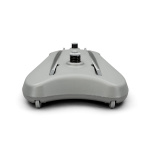 Pied avec roulettes de transport – pratique pour changer d'emplacement