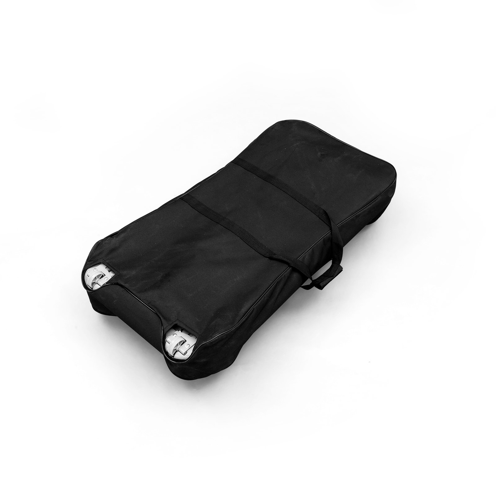 Sac vu de dos : transport facilité par des roulettes