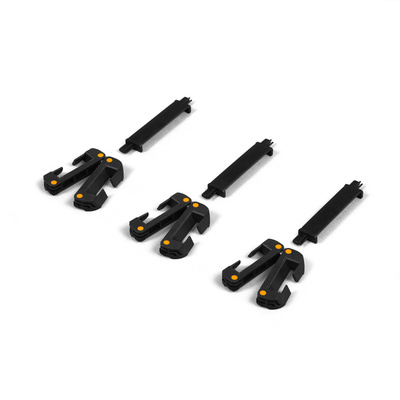 Set de connecteurs 3 pièces pour Roll Up Economy - Permet de relier 3 Roll Up pour un Triple affichage ou 4 Roll Up pour former un mur d'affichage