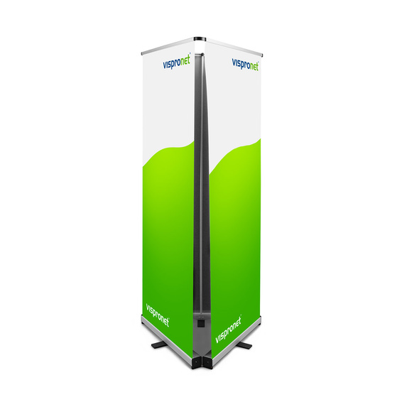 Connexion de 3 Roll Up Economy pour un Triple Display