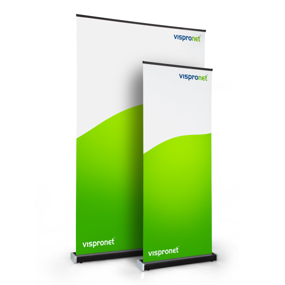 Roll Up Select Black, comparaison des hauteurs 207 cm / hauteur 252 cm