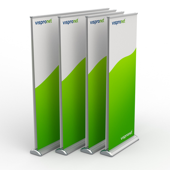 Roll Up Select, double face - Aperçu des dimensions