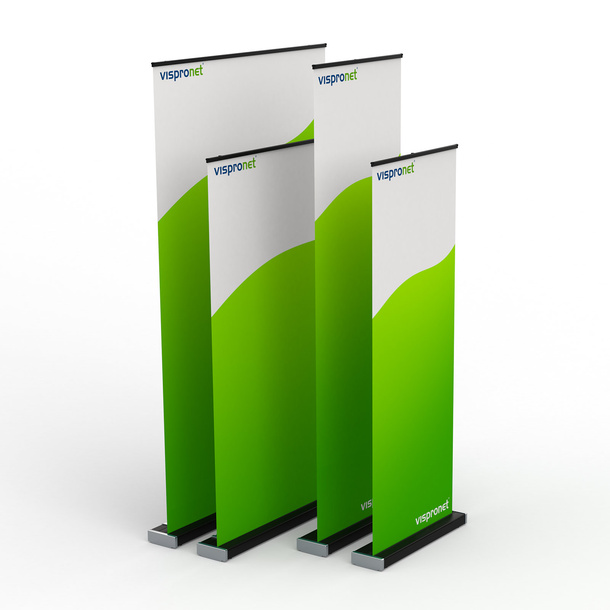 Roll Up Select Black, comparaison des hauteurs 207 cm / hauteur 252 cm
