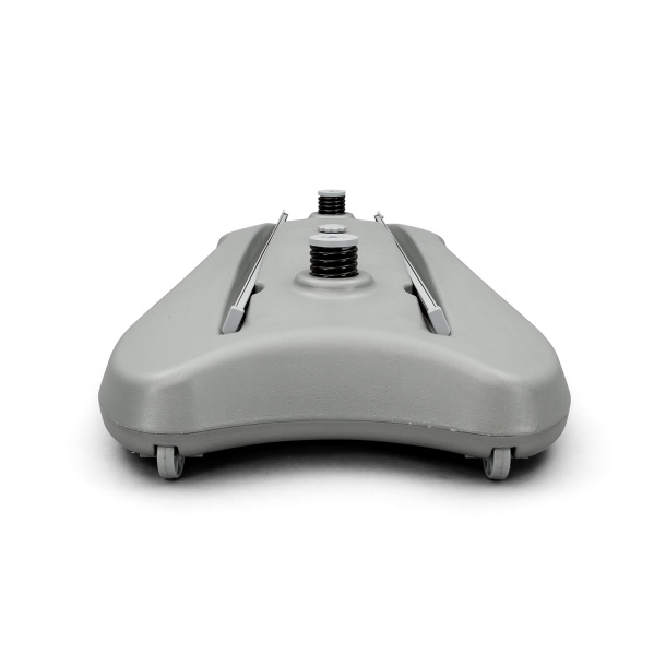 Pied avec roulettes de transport – pratique pour changer d'emplacement