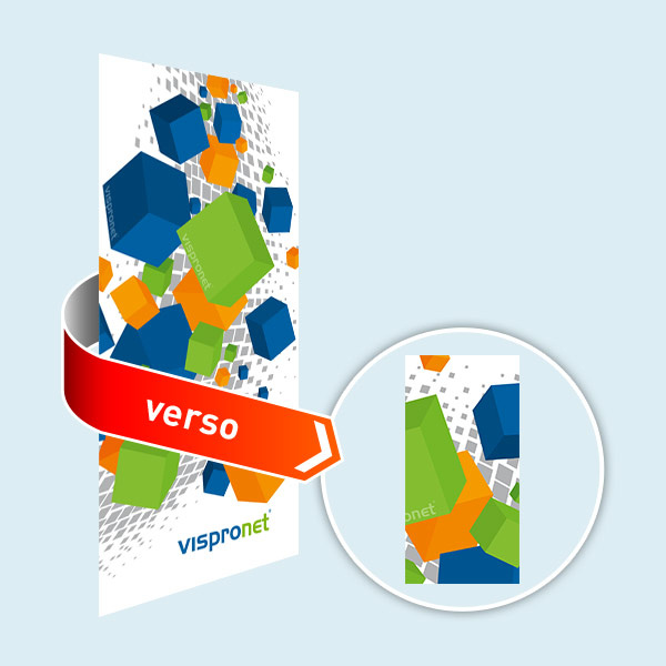 Banderole PVC Basic - format vertical, deux faces imprimées