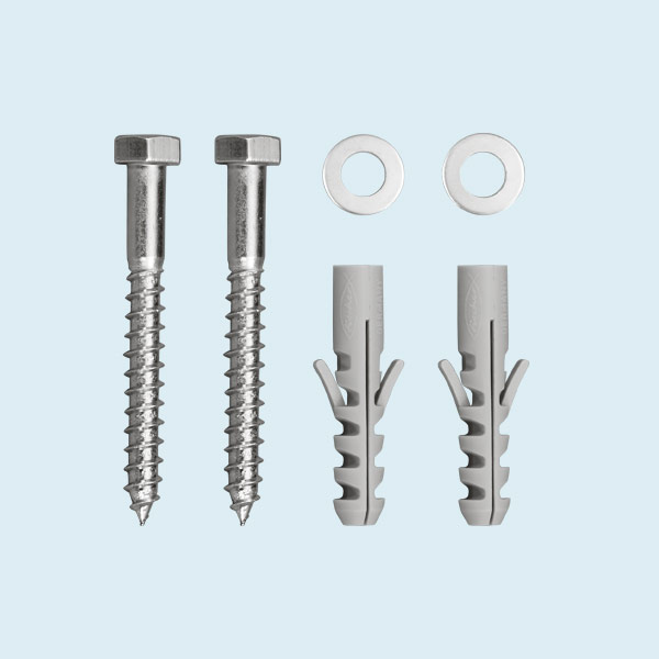 Kit avec 4 vis 3 x 30 mm et 4 chevilles