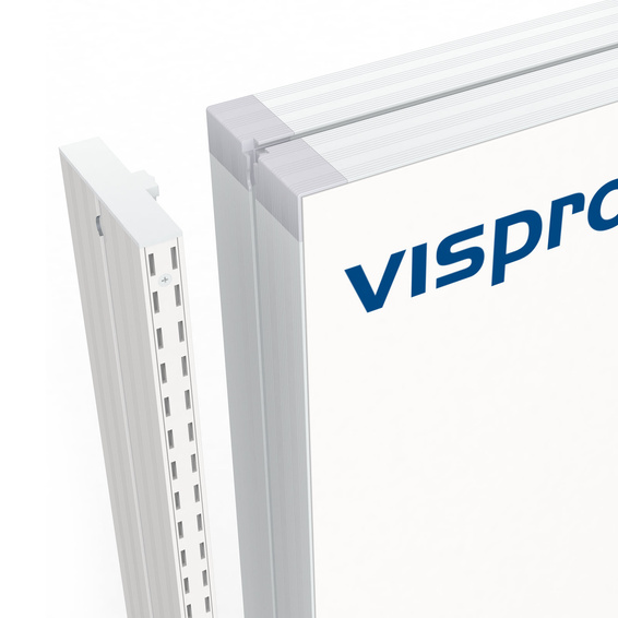 Schlitzprofil wird mit einem Verbinder an Lightbox flex angebracht