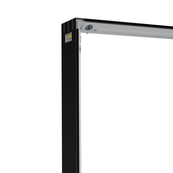 Mur d'exposition Lightbox click, détail: d'angle