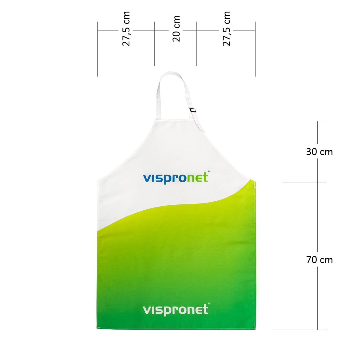Tablier photo imprimé - dimensions adulte