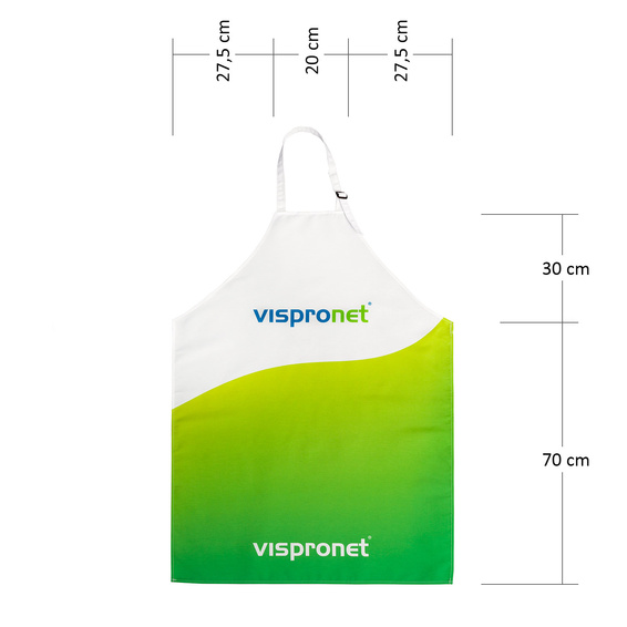 Tablier photo imprimé - dimensions adulte