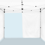 Fonction de porte : la cloison pleine peut être repliée sur le côté