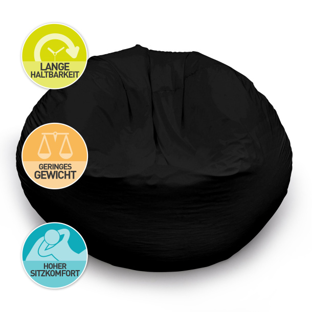 Pouf géant rond, assise confortable, ø 140 cm
