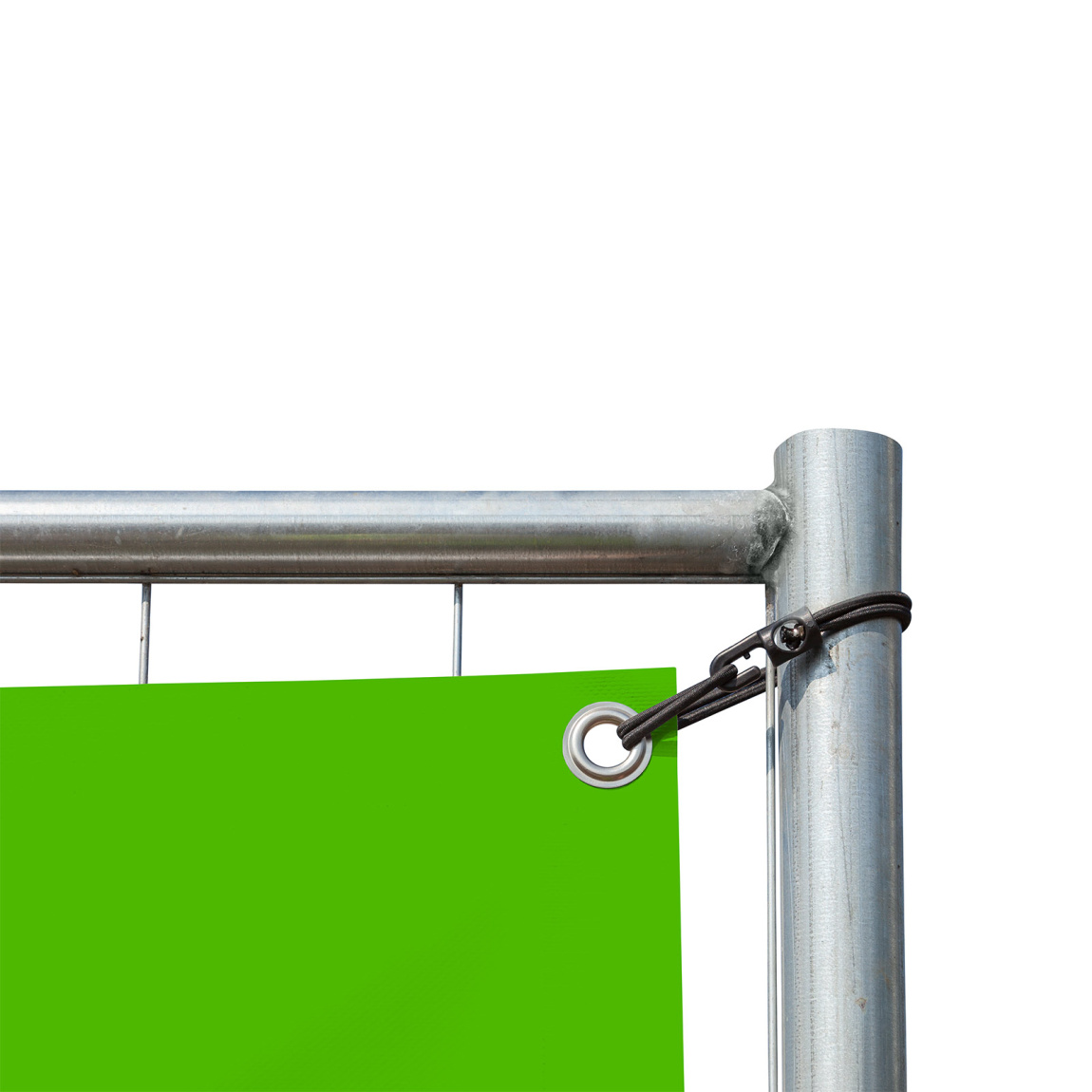 Fixation de la bâche: sandow avec crochet plastique 200 mm, noir