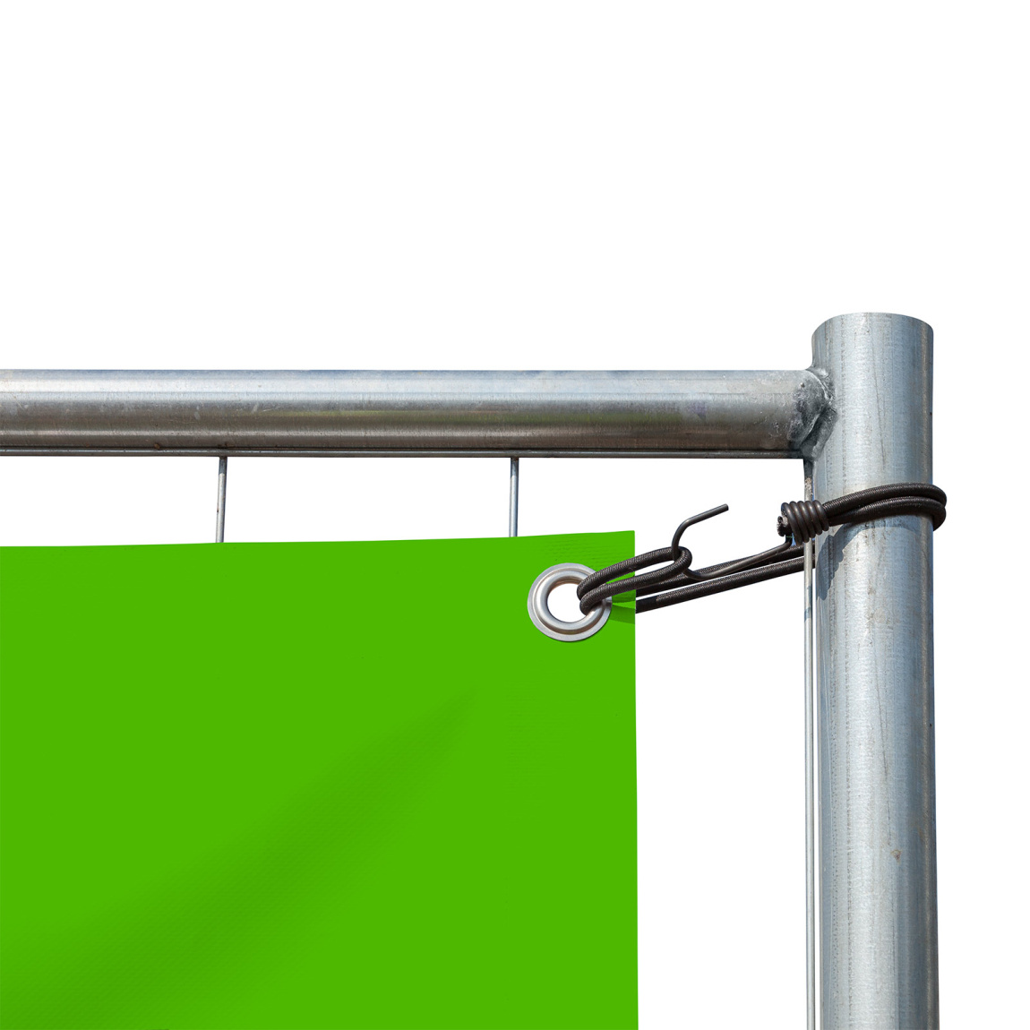 Fixation de la bâche: sandow avec crochet métallique et boucle 250 mm, noir