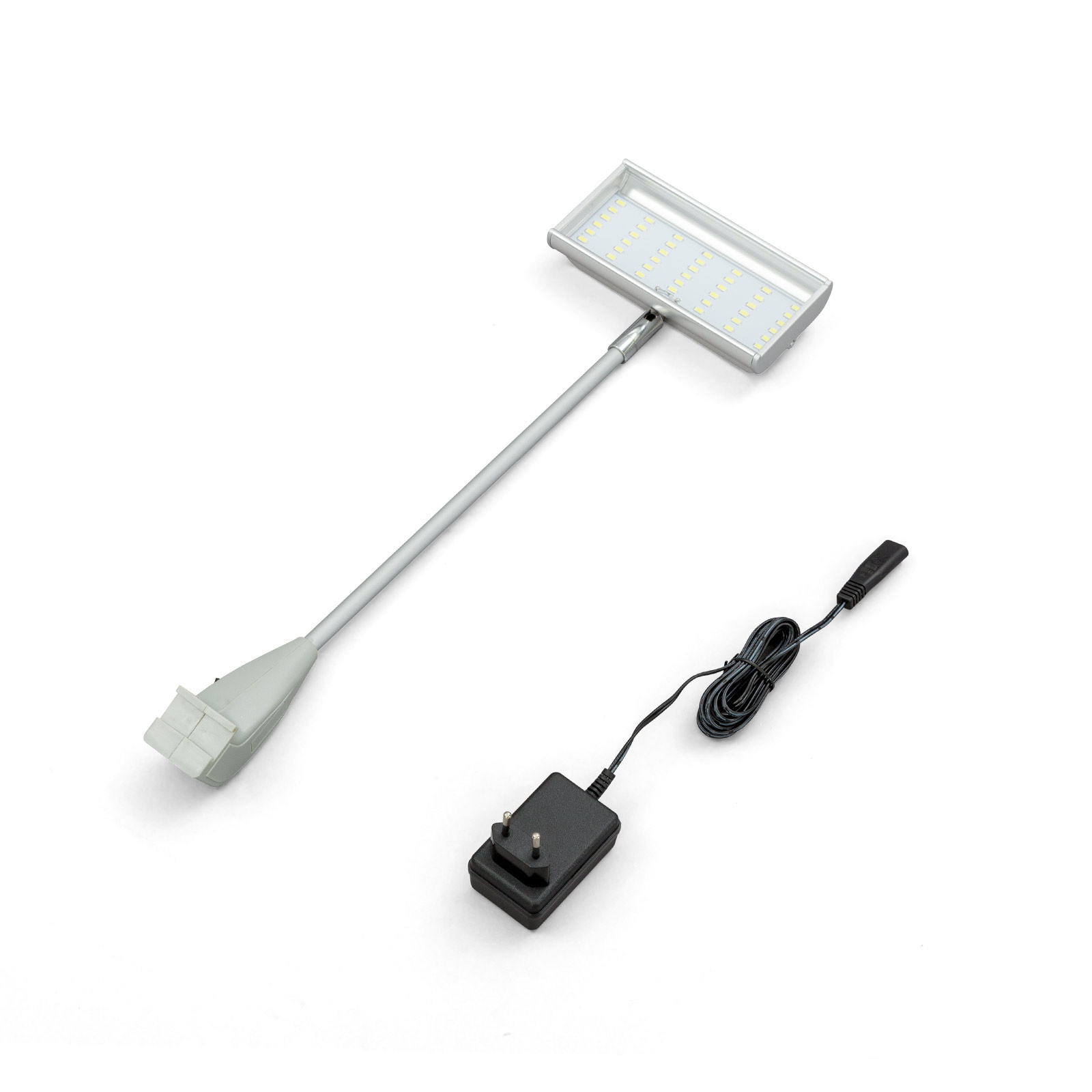 Spot à LED alu argent, 24 W