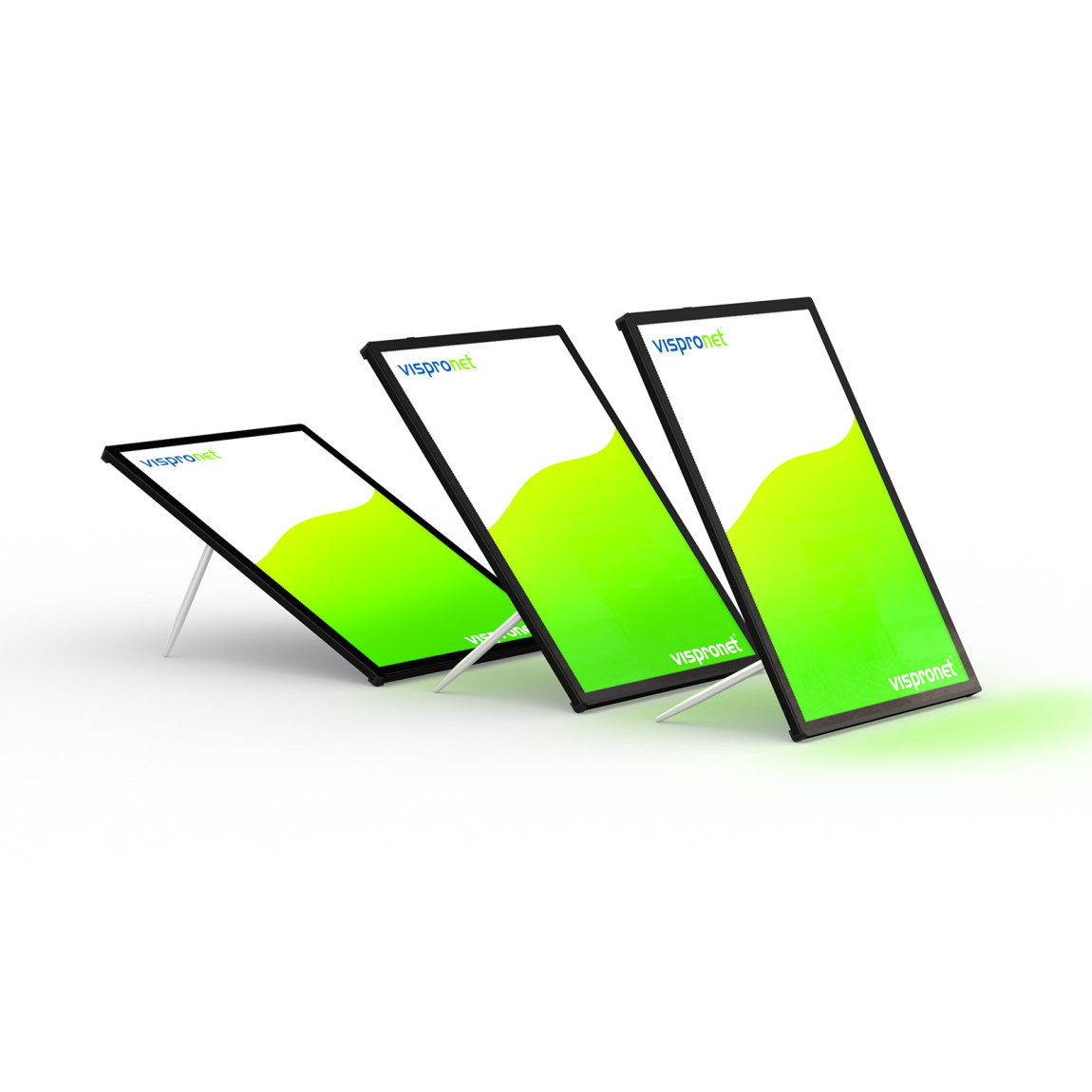 Cadre pour affiche LED A2 - A4 - angle d'inclinaison du cadre réglable librement