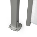 Support au sol avec douille pour fixation de la barre de tirage de l'auvent
