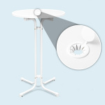 Table haute mange-debout - ø 70 cm avec trou pour parasol et bouchon
