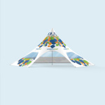 Parois : 5 parois avec fenêtres trapézoïdes