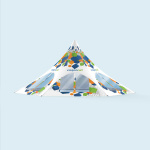 Parois : 1 paroi de tente avec porte, 5 parois avec fenêtres arquées larges