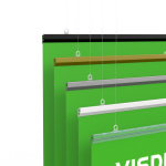 Twiny avec rail de serrage en plastique (en 5 couleurs) et kit d'œillets (inclus)