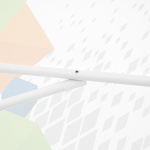 Parasol / petit parasol avec manivelle, baleines robustes