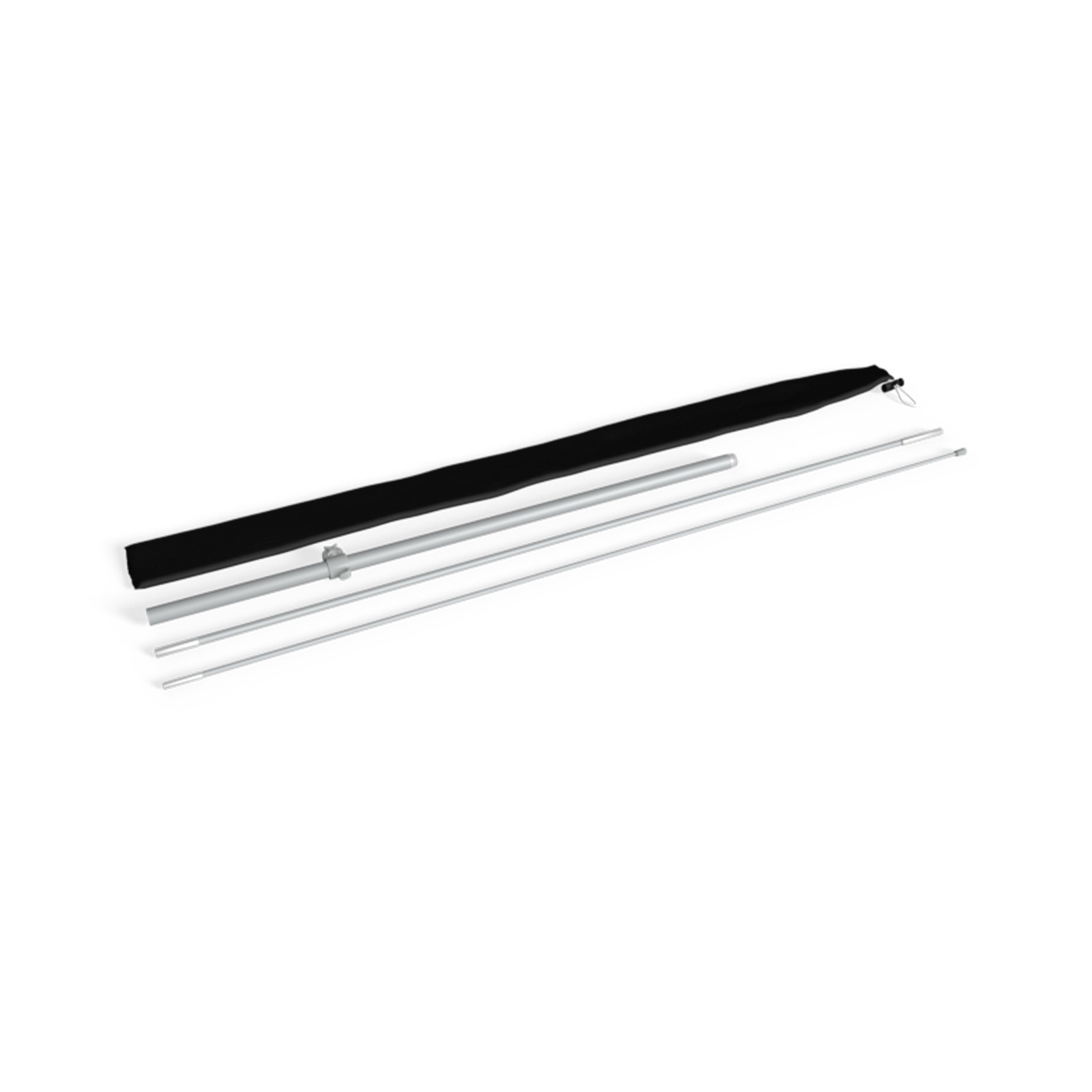 Bowflag® Basic, segments dans leur sac de transport, exemple pour taille S