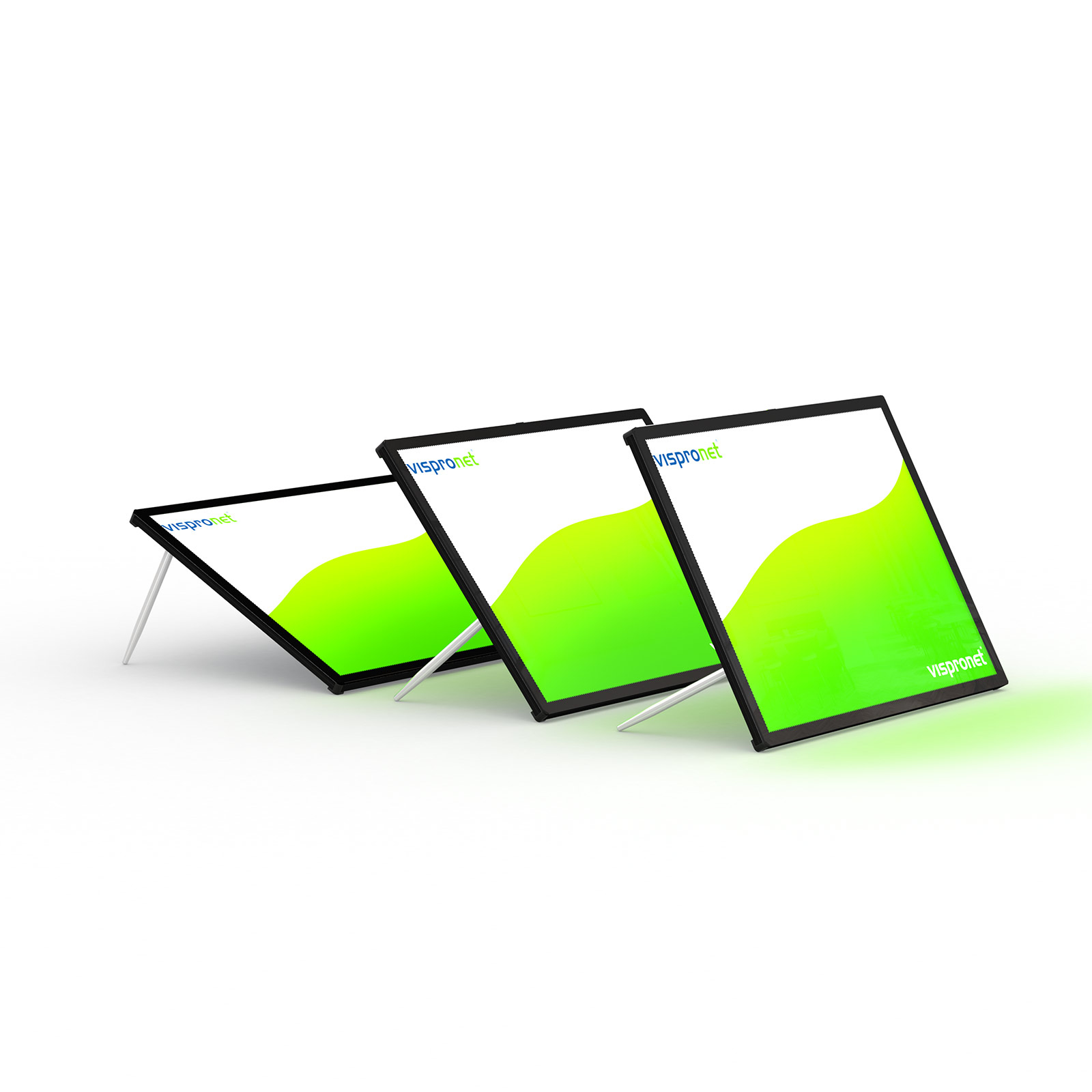 Cadre pour affiche LED A2 - A4 - angle d'inclinaison du cadre réglable librement