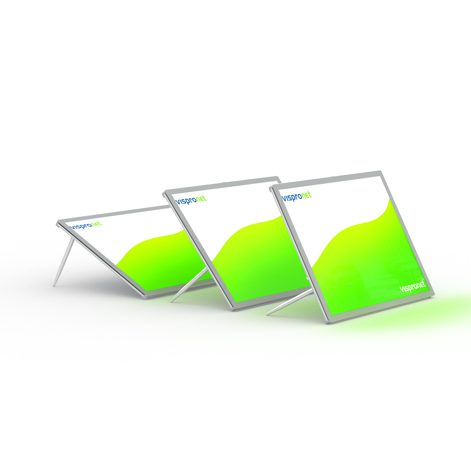 Cadre pour affiche LED A2 - A4 - angle d'inclinaison du cadre réglable librement