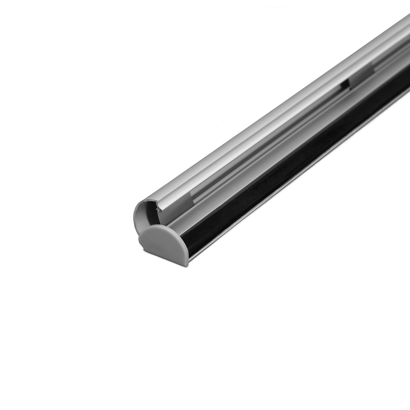 Rail de serrage en aluminium ouvert