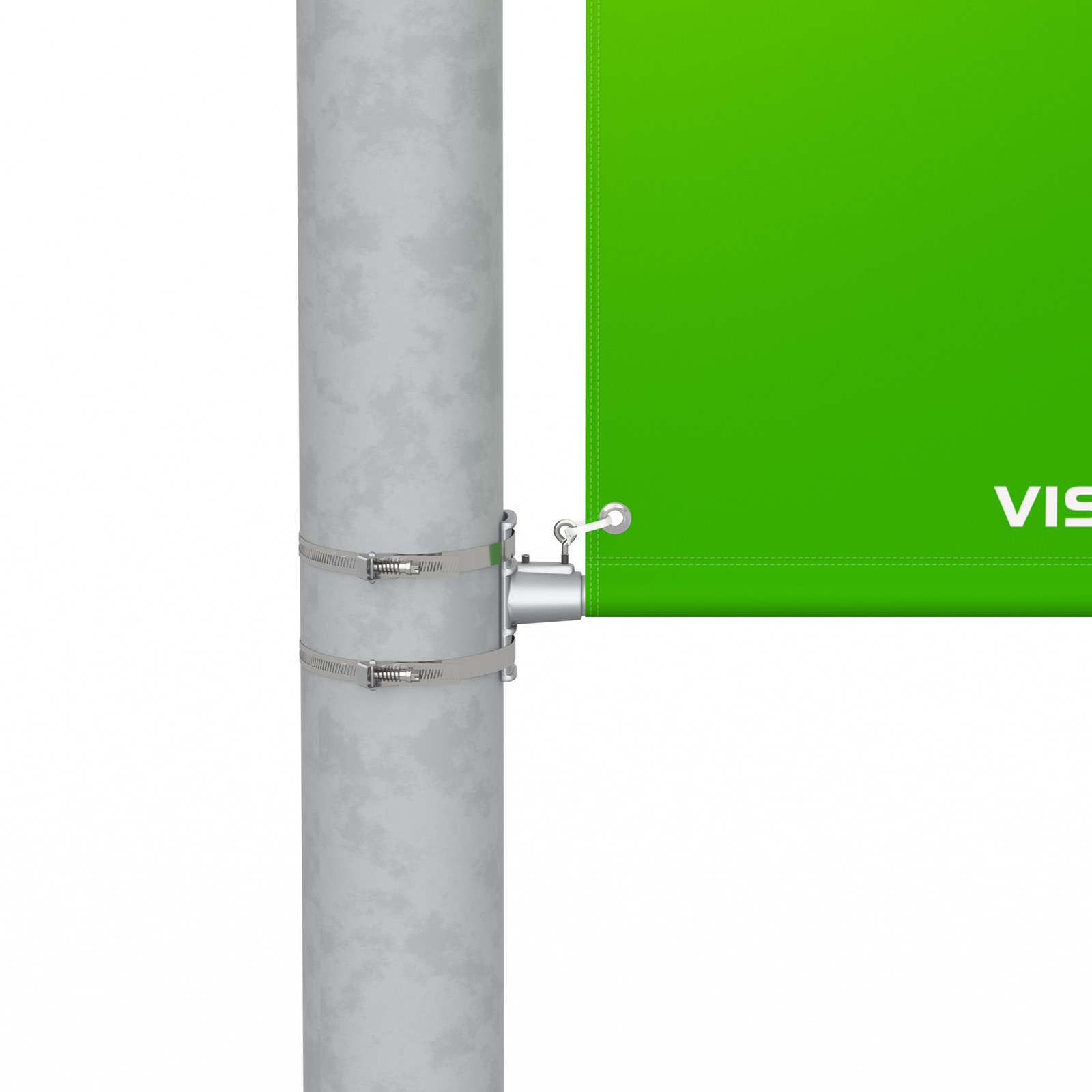 Bannière de rue Basic, potence inférieure, tissu Multiflag® SE