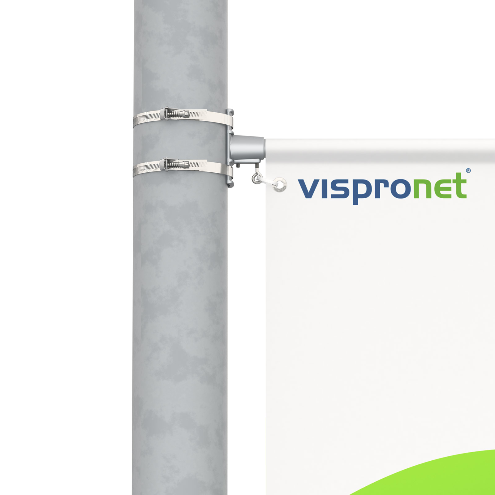 Bannière de rue Basic, potence supérieure, tissu Vinyl