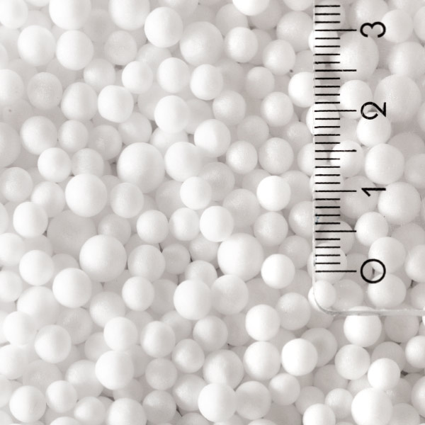 Garnissage : billes de polystyrène Styropor® très résistantes, taille 4 - 7 mm