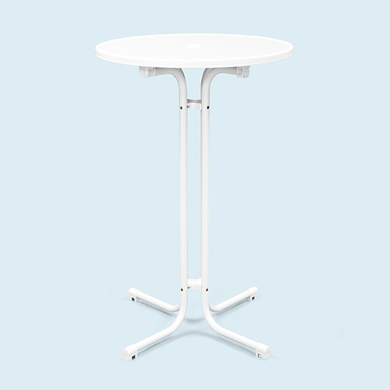 Table haute (hauteur 110 cm), diamètre du plateau 70 cm & 80 cm