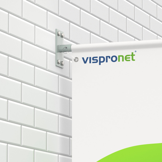 Bannière de rue Select fixation murale, Vinylplane, potence supérieure