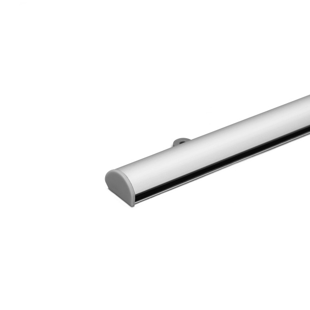 Rail de serrage en aluminium fermé