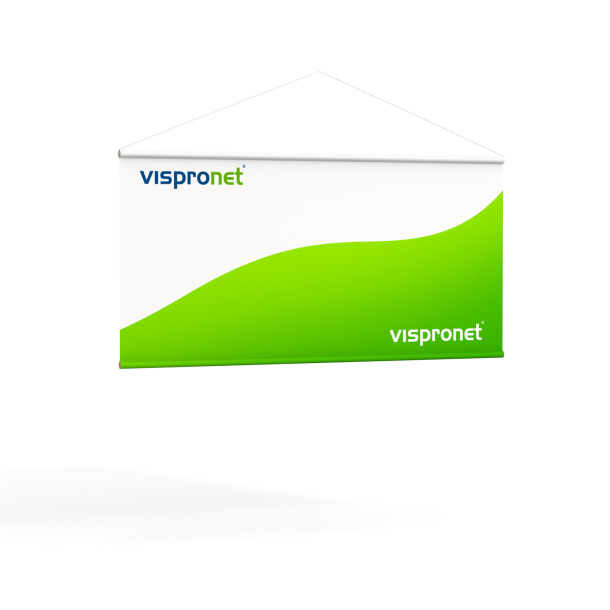 Bannières en tissu Twiny avec barre en bois haut/bas