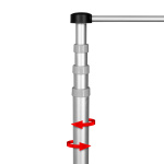 T-Pole® 200, mât de drapeau télescopique