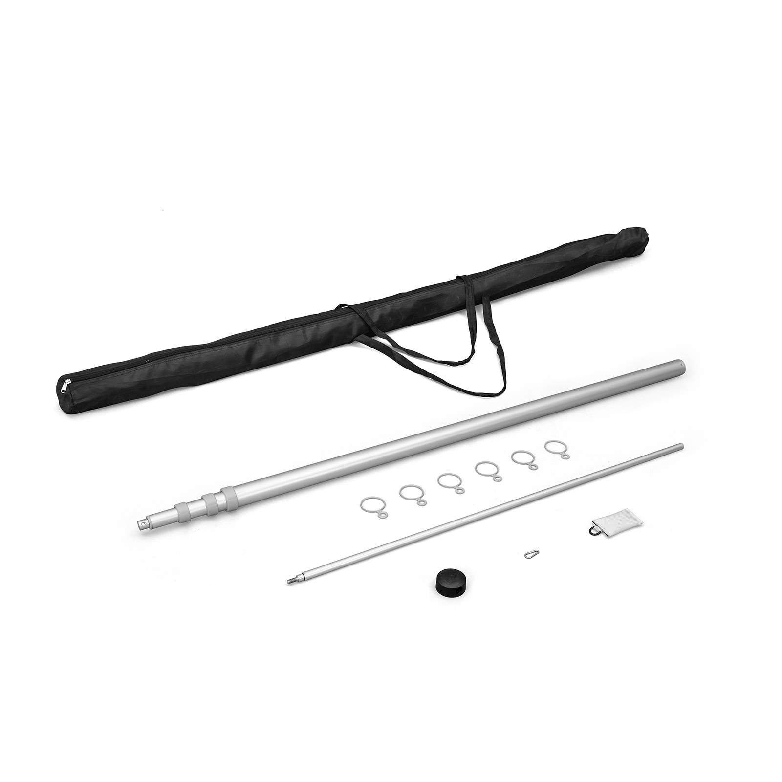 Mât de drapeau mobile T-Pole® 200, contenu de la livraison : mât