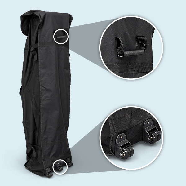 Sac de transport Trolley Basic : avec poignée et 2 paires de roulettes