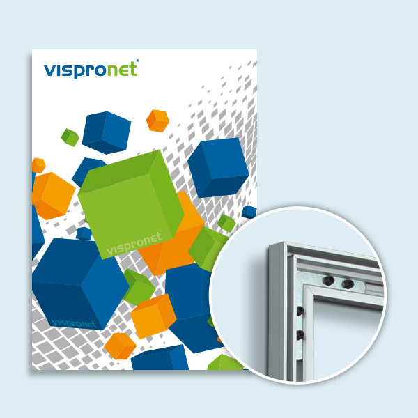 Impression sur toile tendue - ici avec cadre mural Q-Frame®