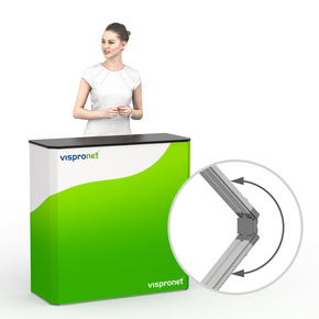 Comptoir d'exposition &ndash; cadre à jonc flex