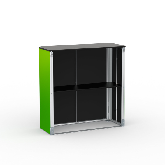 Côté arrière avec espace de rangement supplémentaire