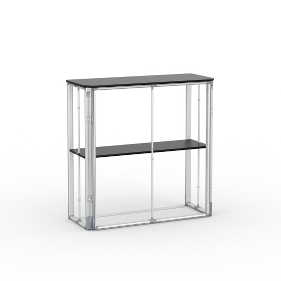 Comptoir d'exposition cadre à jonc flex, système