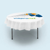 Nappe courte pour table pliante ronde assortie 
