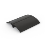 Porte-panneau T - présentoir de table en aluminium anodisé noir