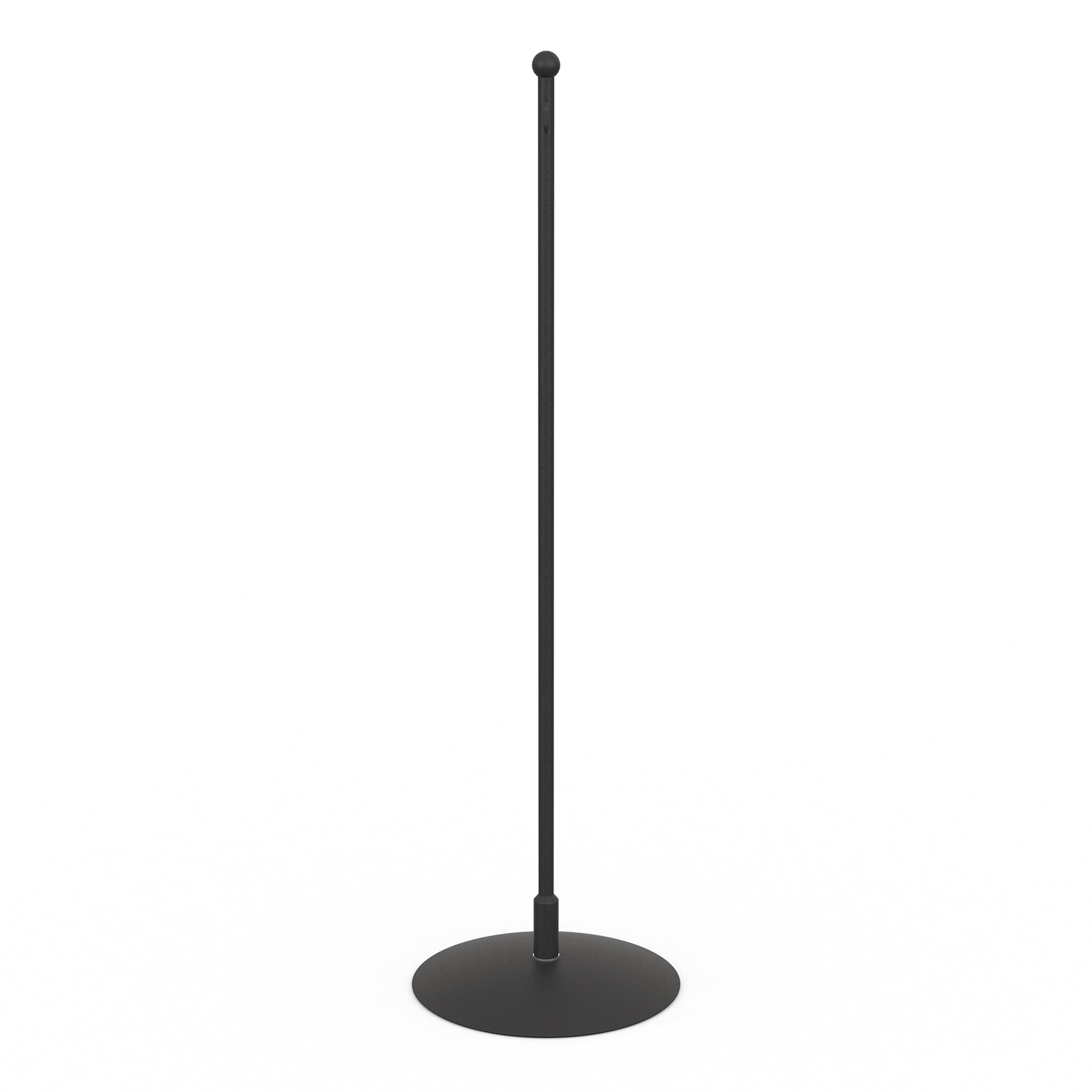 Support bannière de table, métal noir 